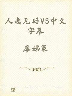 人妻无码VS中文字慕