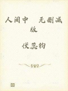 人间中毐无删减版