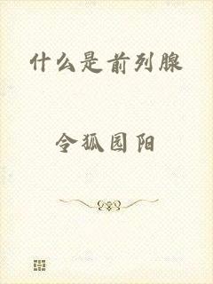 什么是前列腺