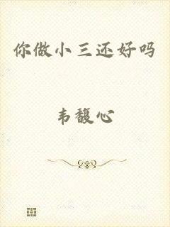 你做小三还好吗