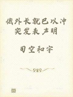 俄外长就巴以冲突发表声明