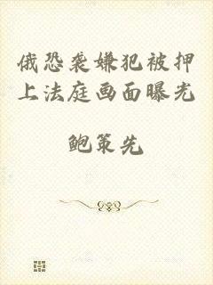 俄恐袭嫌犯被押上法庭画面曝光