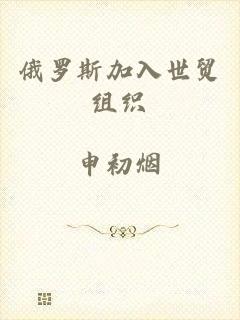 俄罗斯加入世贸组织