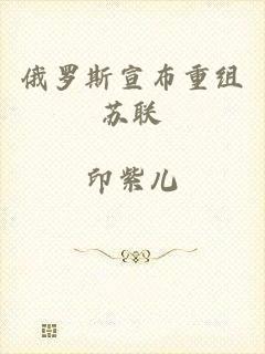 俄罗斯宣布重组苏联