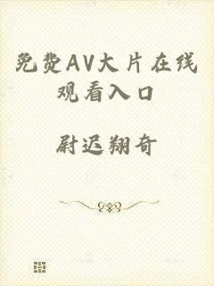 免费AV大片在线观看入口
