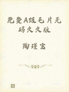 免费A级毛片无码久久版