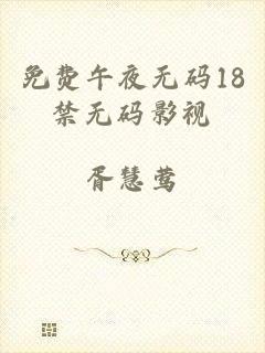 免费午夜无码18禁无码影视
