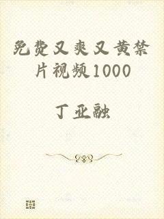 免费又爽又黄禁片视频1000