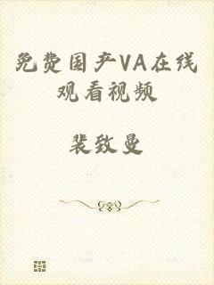 免费国产VA在线观看视频