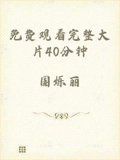免费观看完整大片40分钟