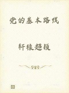 党的基本路线