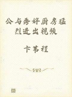 公与秀婷厨房猛烈进出视频