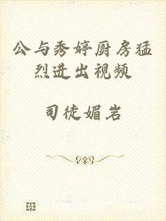 公与秀婷厨房猛烈进出视频