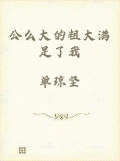 公么大的粗大满足了我