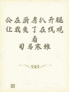 公在厨房扒开腿让我爽了在线观看