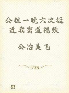 公粗一晚六次挺进我密道视频