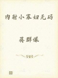 内射小寡妇无码