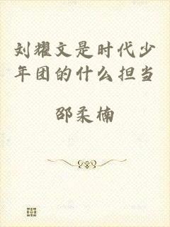 刘耀文是时代少年团的什么担当