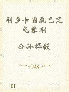 利多卡因氯己定气雾剂