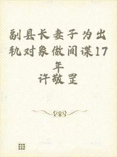 副县长妻子为出轨对象做间谍17年