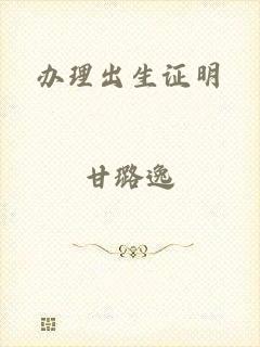办理出生证明