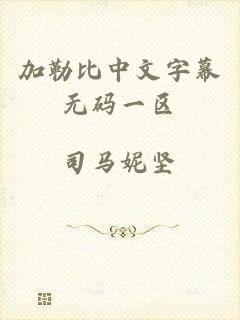 加勒比中文字幕无码一区