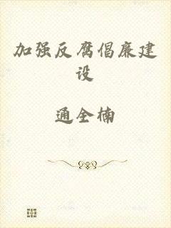 加强反腐倡廉建设