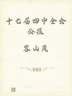 十七届四中全会公报