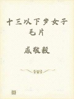 十三以下岁女子毛片