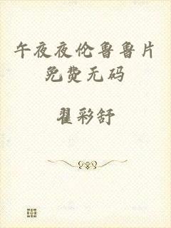 午夜夜伦鲁鲁片免费无码