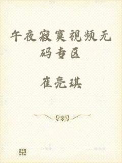 午夜寂寞视频无码专区