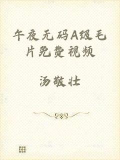 午夜无码A级毛片免费视频