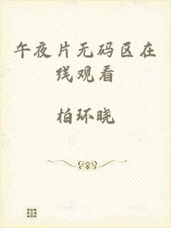 午夜片无码区在线观看