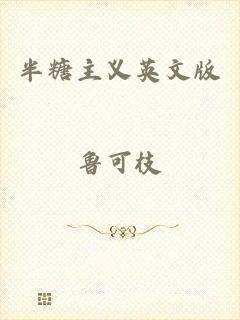 半糖主义英文版