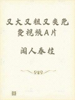 又大又粗又爽免费视频A片