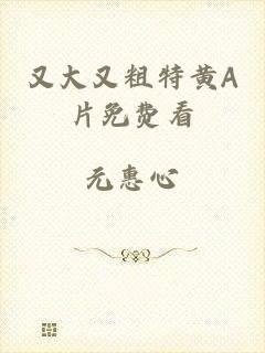 又大又粗特黄A片免费看