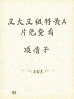 又大又粗特黄A片免费看
