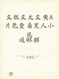 又粗又大又黄A片免费看黑人小说