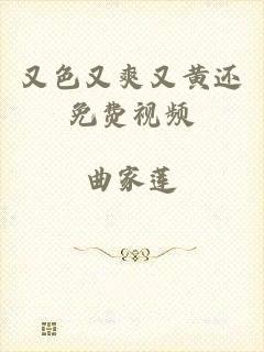 又色又爽又黄还免费视频