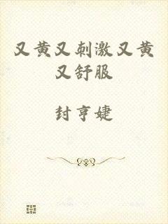 又黄又刺激又黄又舒服