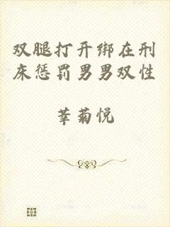 双腿打开绑在刑床惩罚男男双性