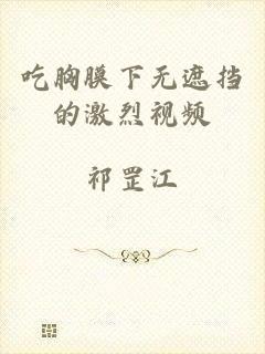 吃胸膜下无遮挡的激烈视频