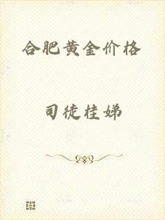 合肥黄金价格