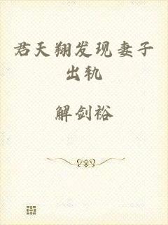 君天翔发现妻子出轨