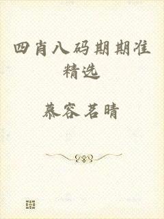 四肖八码期期准精选