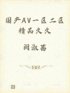 国产AV一区二区精品久久