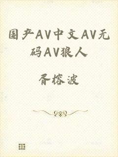 国产AV中文AV无码AV狼人