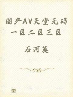 国产AV天堂无码一区二区三区