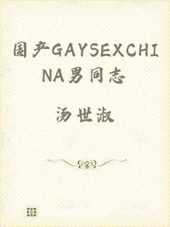 国产GAYSEXCHINA男同志