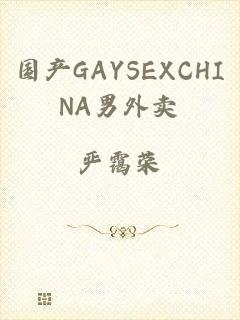 国产GAYSEXCHINA男外卖